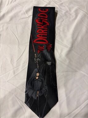 Star Wars Black Tie with Red and Gold Logo Sith The Darkside